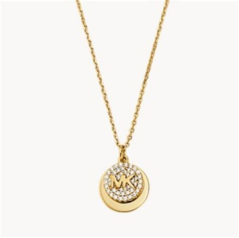 michael kors engraved necklace|Michael Kors necklace set.